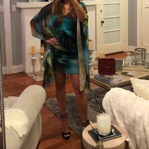 Karina Grimaldi Silk sheer dress
